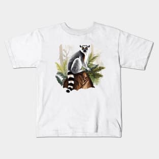 Adorable Lemur Kids T-Shirt